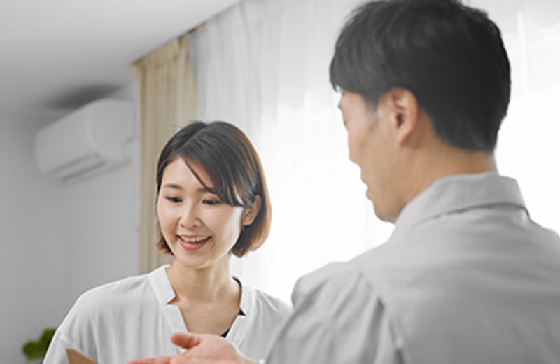 お客様との打ち合わせの様子